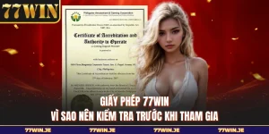 Giấy Phép 77WIN - Vì Sao Nên Kiểm Tra Trước Khi Tham Gia