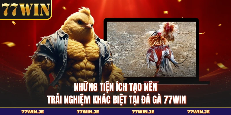 Những tiện ích tạo nên trải nghiệm khác biệt tại đá gà 77WIN